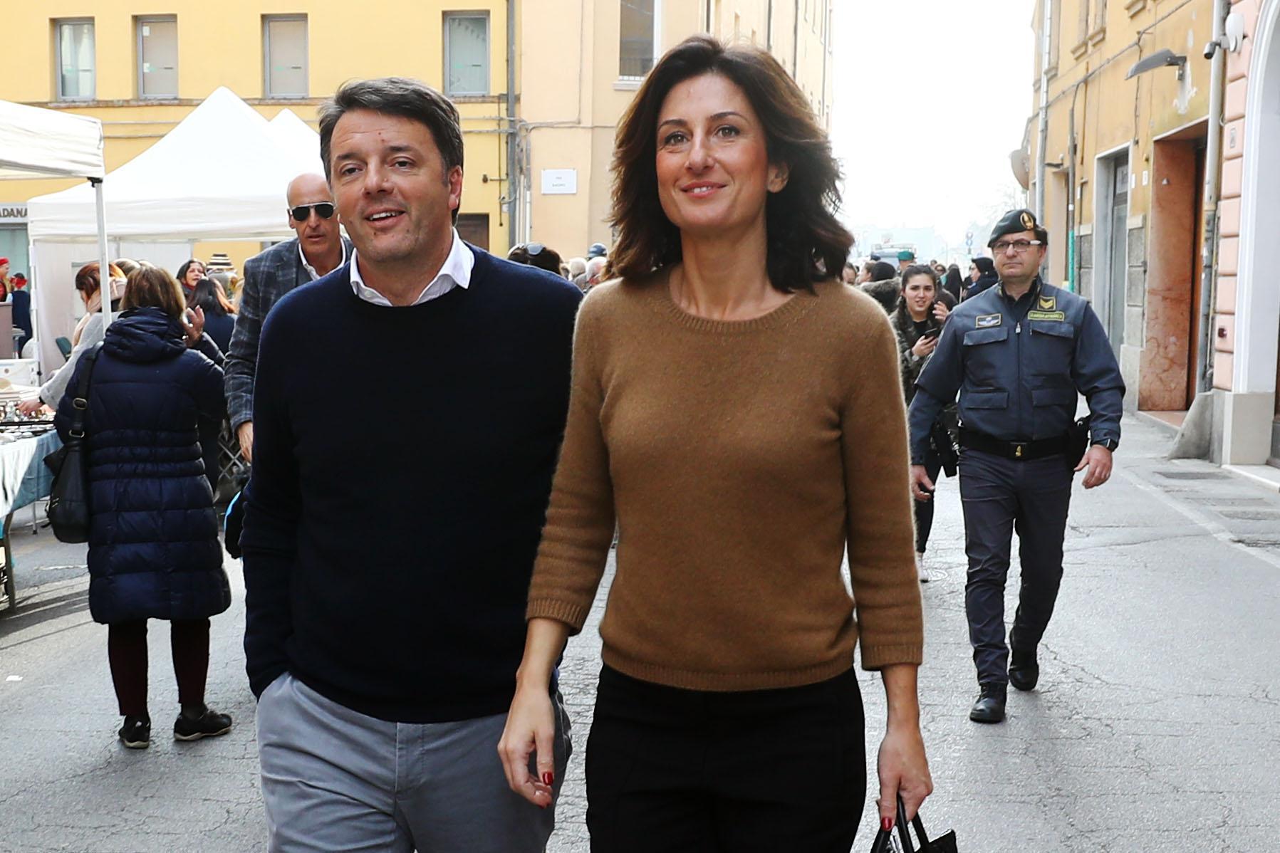 Matteo Renzi con la moglie Agnese