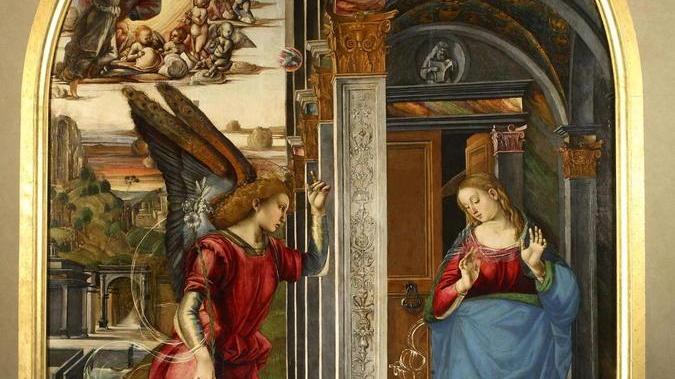 L’Annunciazione di Signorelli riprodotta a Cerreto Guidi