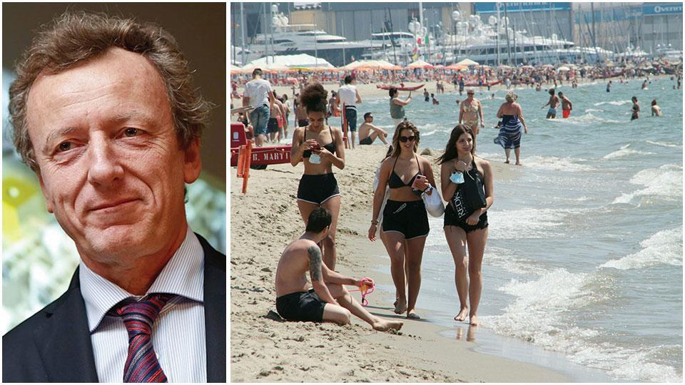 Roberto Battiston e la spiaggia della Versilia l’anno scorso