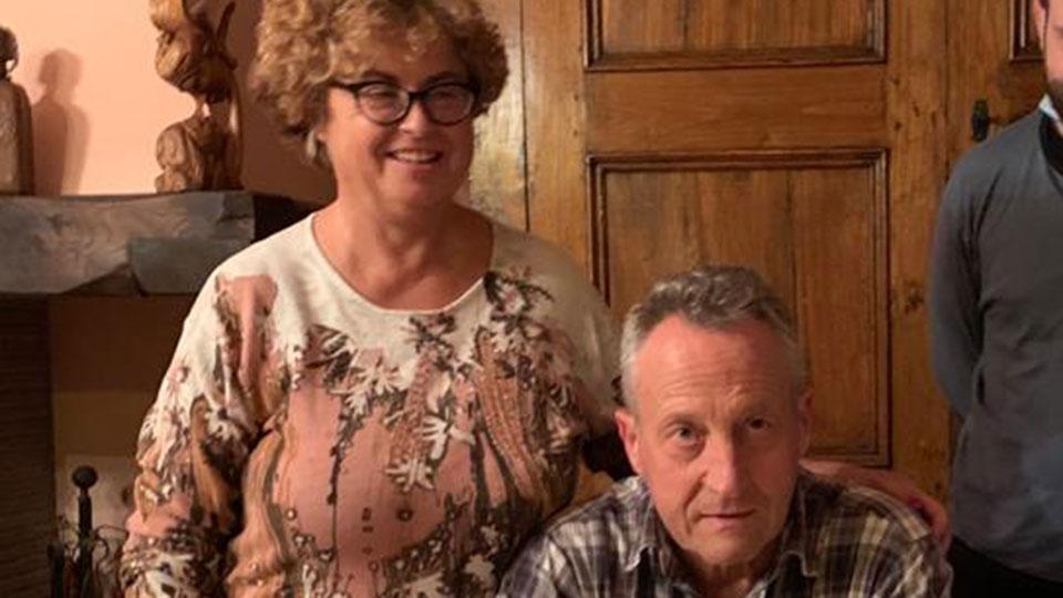 Paolo Sardi insieme alla moglie Giuliana Bianchi