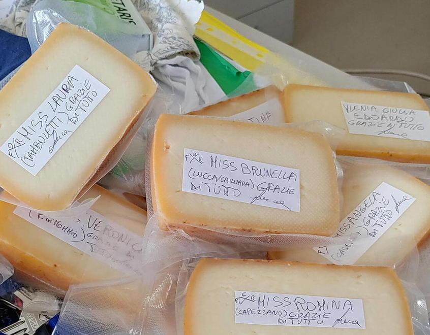 Lo Scoppolato di Pedona in dono al reparto Covid dove era ricoverato Lunardi 
