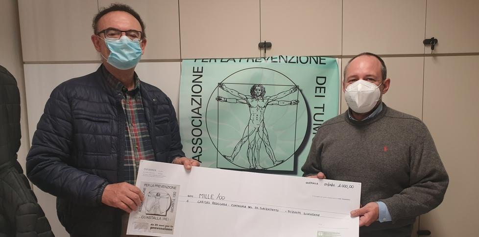 Prevenzione tumori dona mille euro ai volontari Caritas