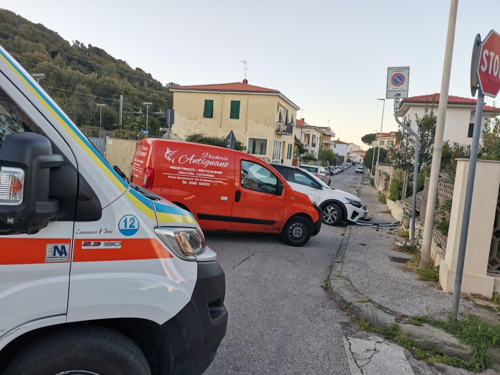 L'incidente in via Smollet, ad Antignano