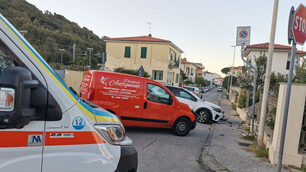 L'incidente in via Smollet, ad Antignano