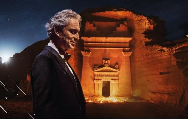 La voce di Andrea Bocelli dall’antica città di Hegra