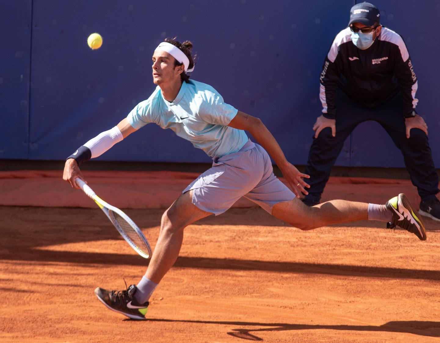 Lorenzo Musetti nel match perso contro Laslo Djere (foto mario rosas)