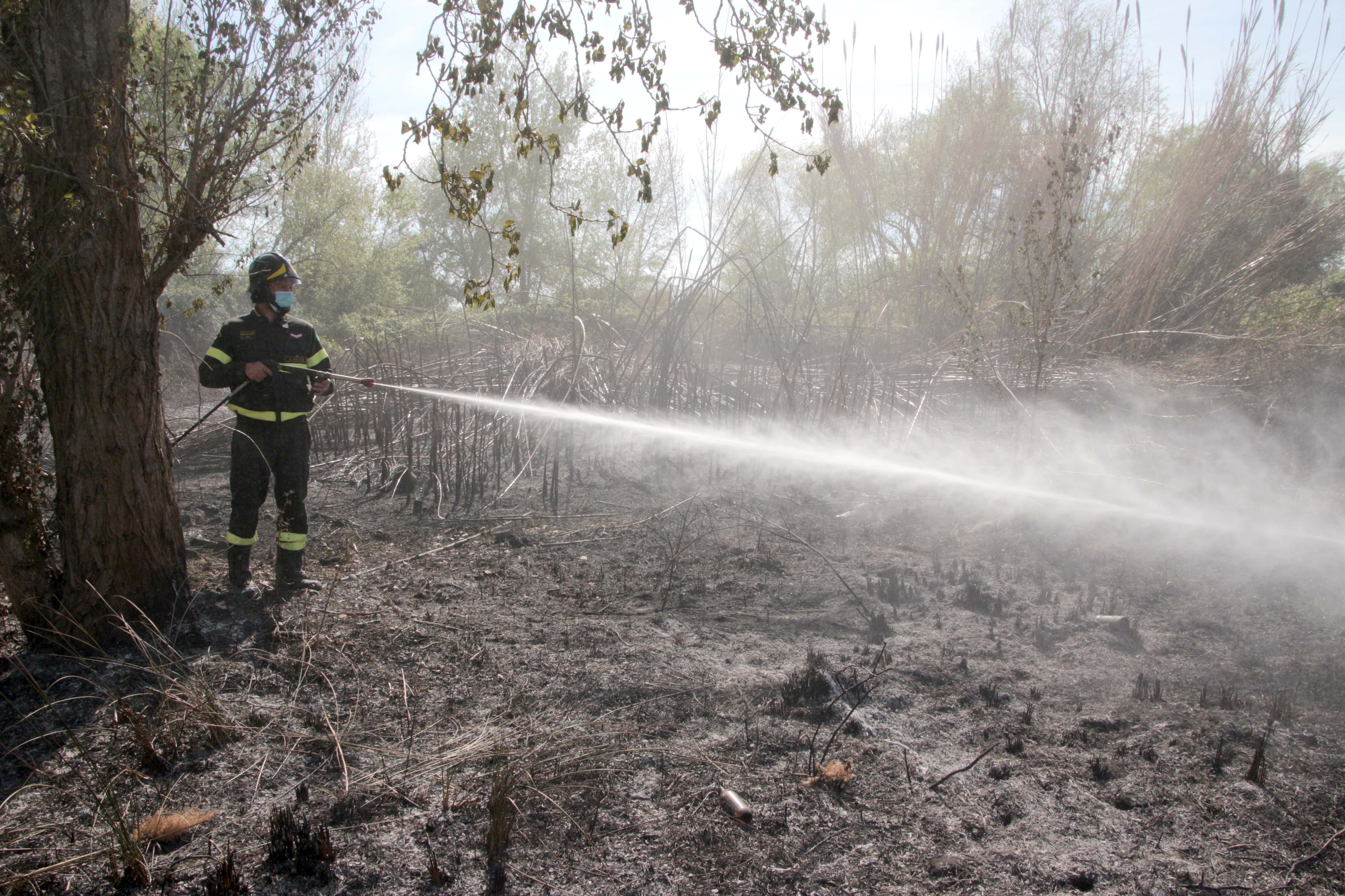 Incendio alle porte delle Carbonaie