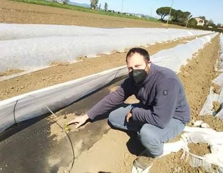 Fuochi accesi nella notte per tenere al caldo le vigne 