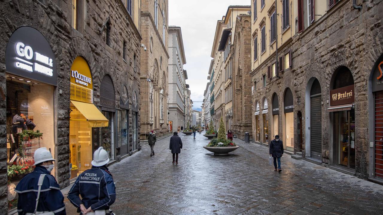 Firenze deserta (foto Massimo Sestini)