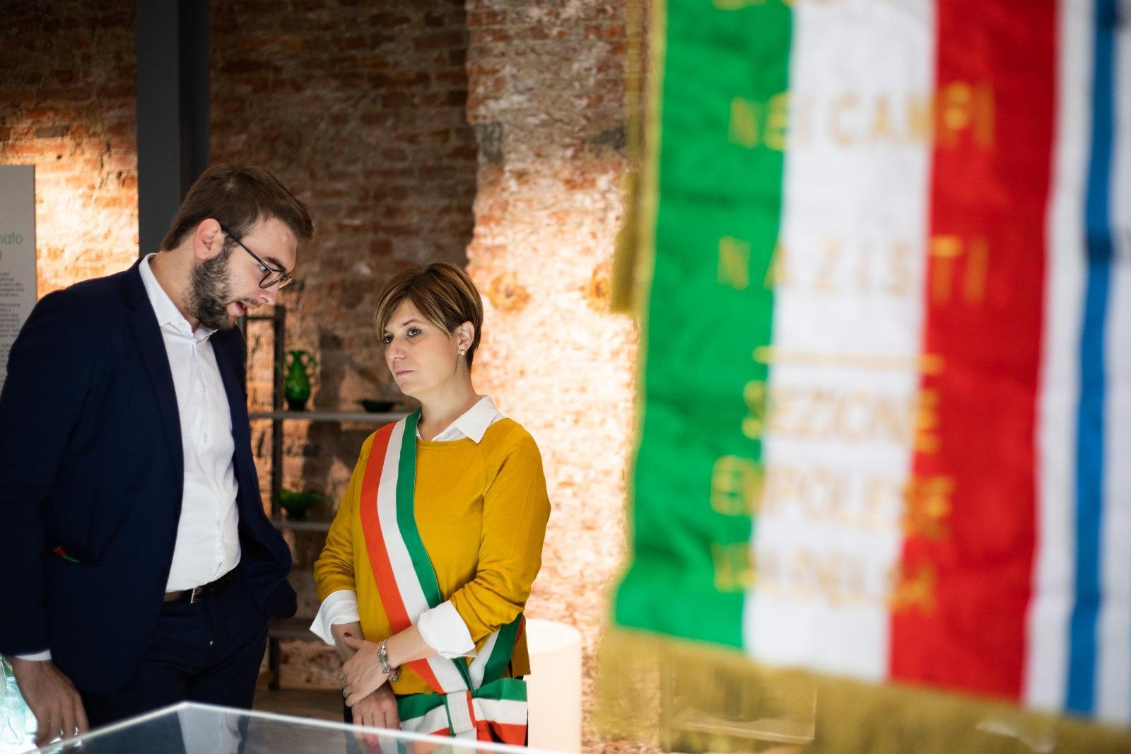 Il presidente del consiglio comunale Alessio Mantellassi e la sindaca Brenda Barnini
