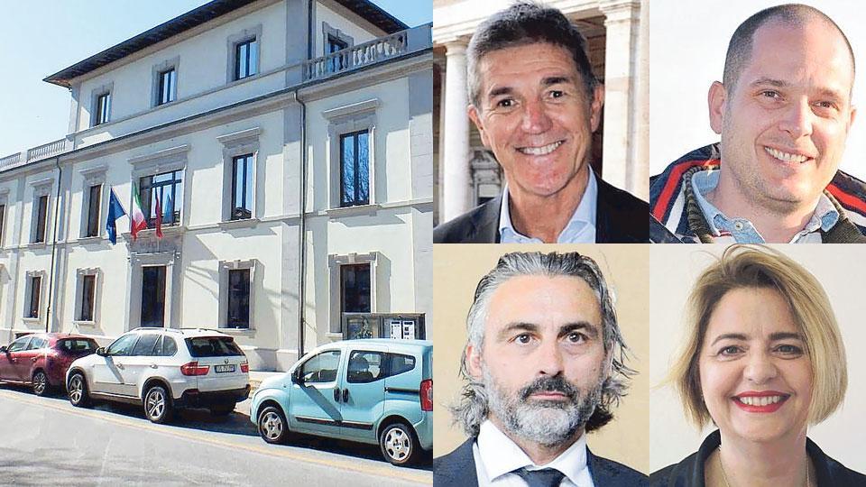 Dall'alto in senso orario: Fausto Bonsignori, Paolo Riccucci, Gianluigi Palombi, e Delia Del Carlo