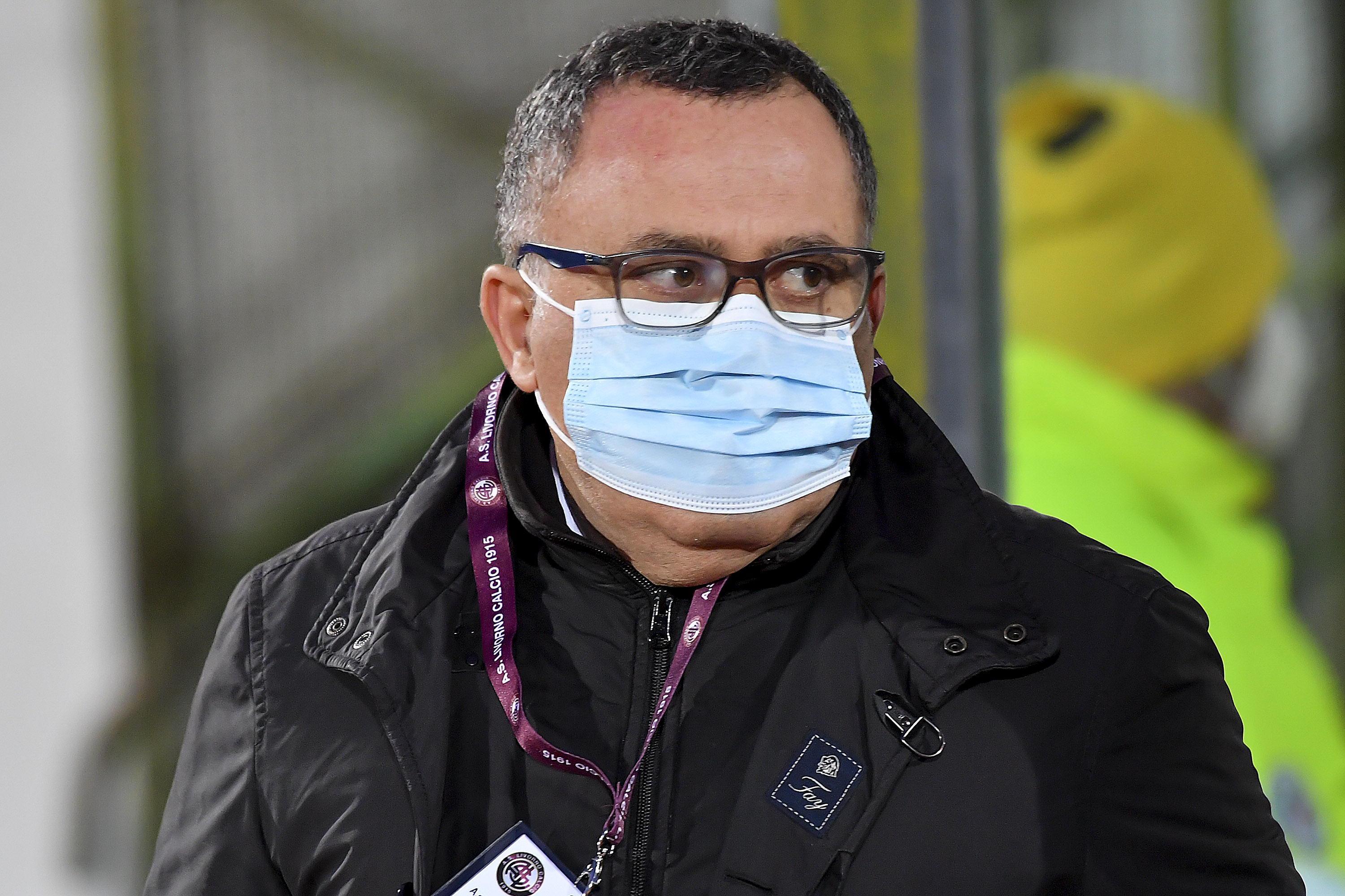 Il presidente del Livorno calcio, Giorgio Heller (foto Masini)