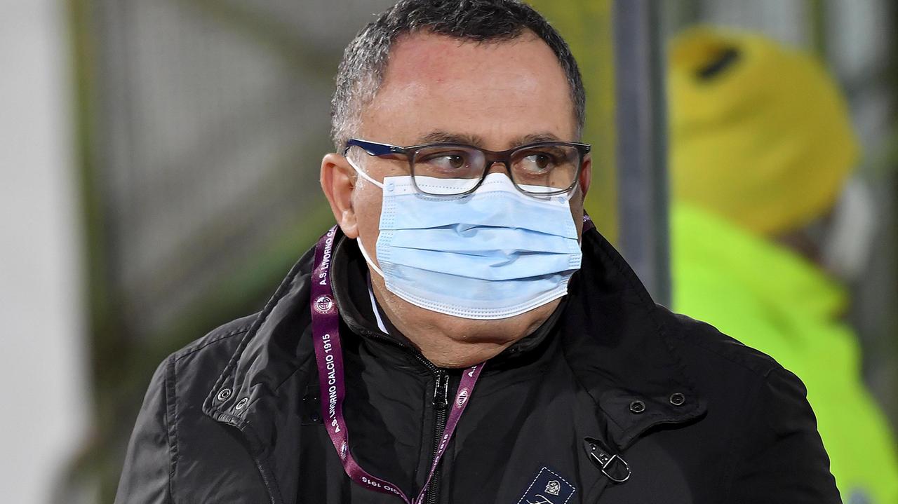 Il presidente del Livorno calcio, Giorgio Heller (foto Masini)