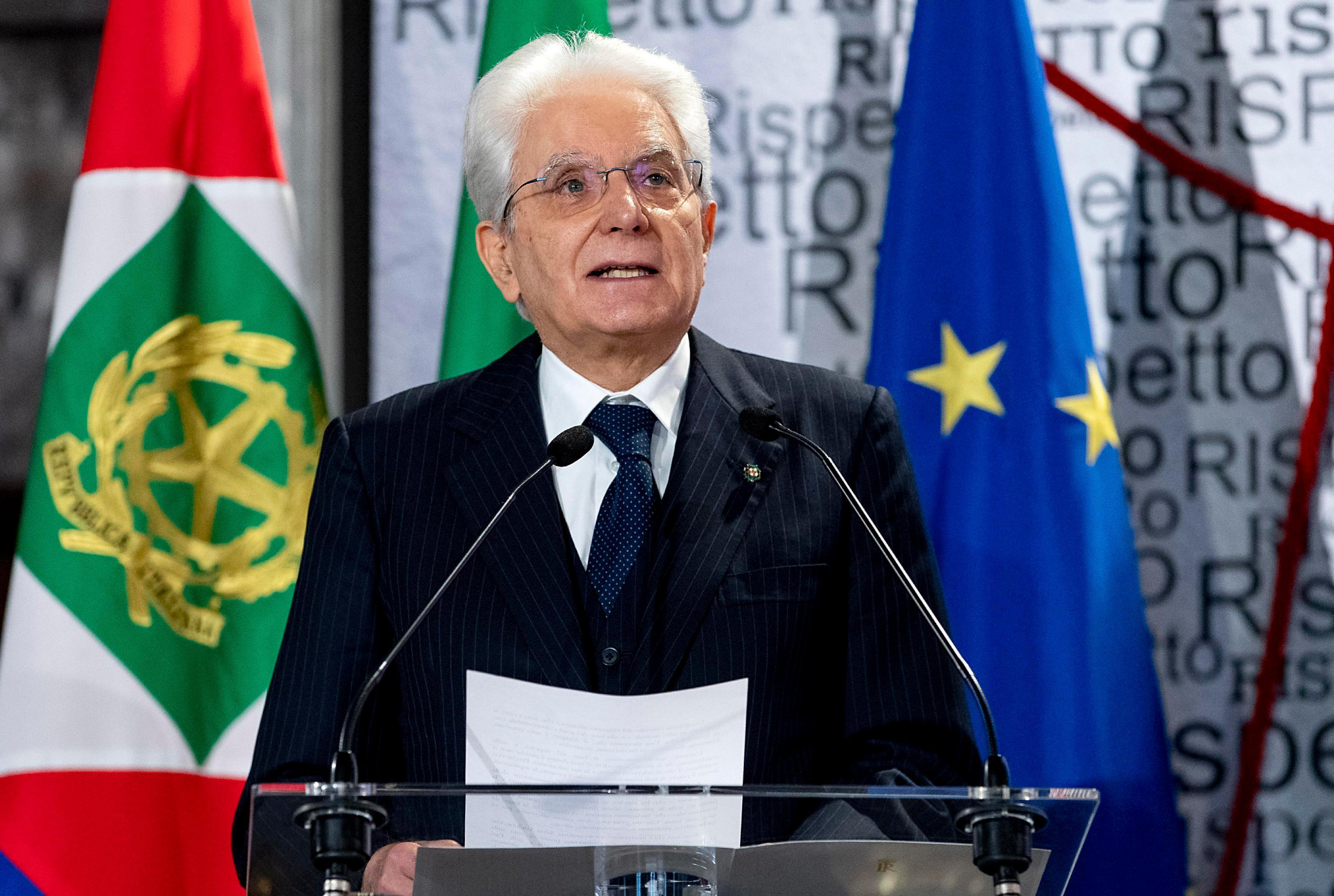 Il presidente Sergio Mattarella