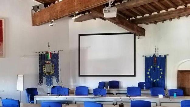 La sala consiliare di Rosignano