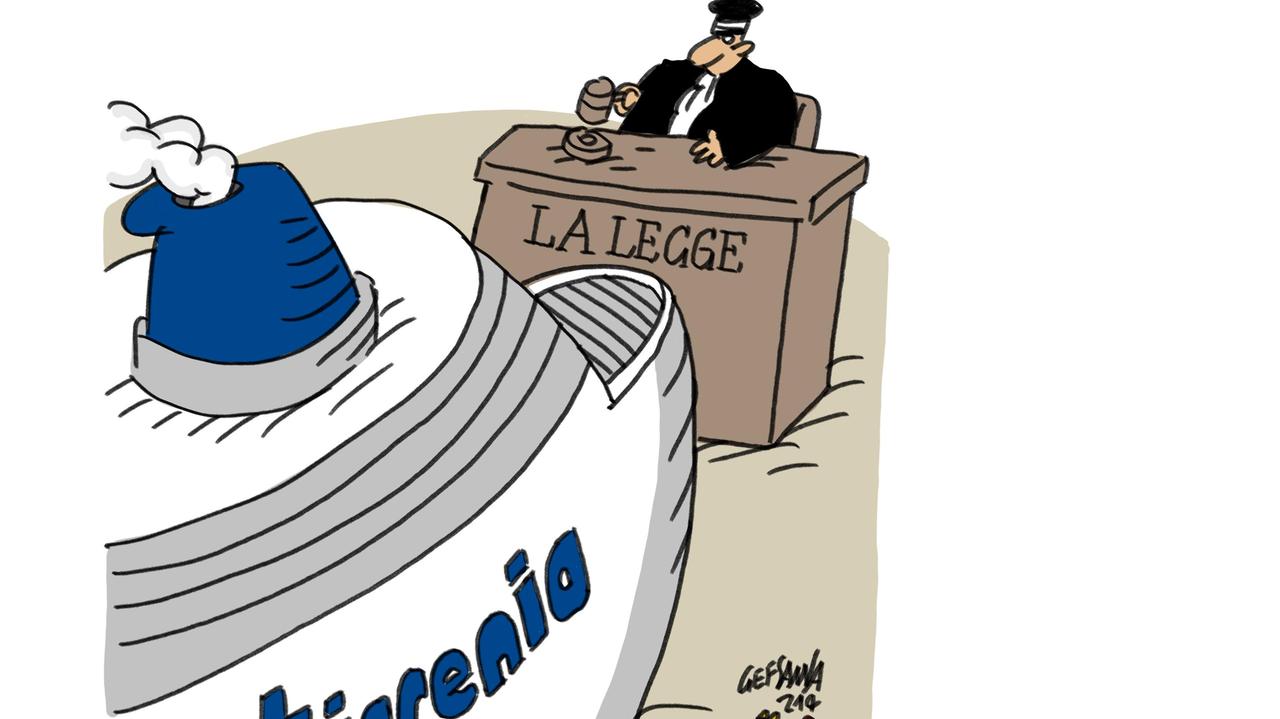 La vignetta di Gef - Tirrenia, il giorno della verità: la sentenza sul gruppo Onorato