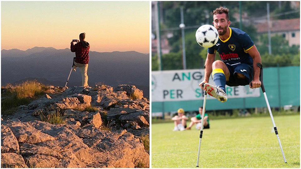 David Bonaventuri fotografo estremo e calciatore della Nazionale amputati