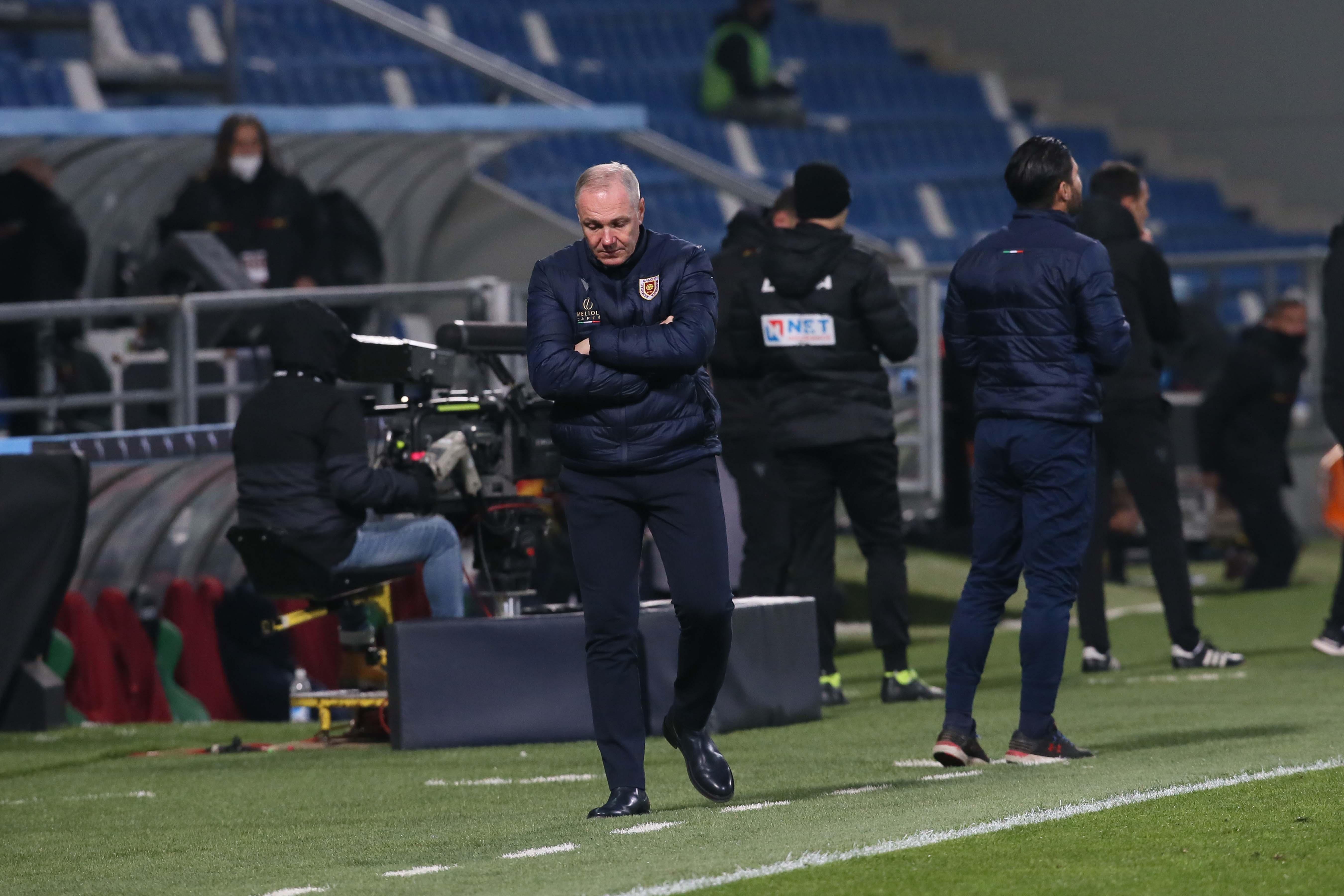 L'allenatore della Reggiana Massimiliano Alvini