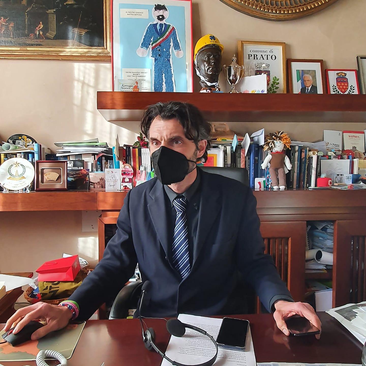 Il sindaco di Prato Matteo Biffoni