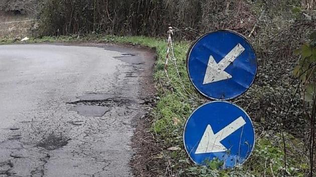 Strade disastrate per andare a Gualdo