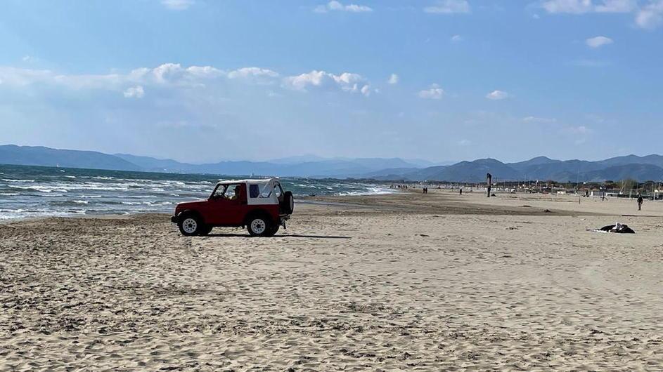 Parcheggio in riva al mare