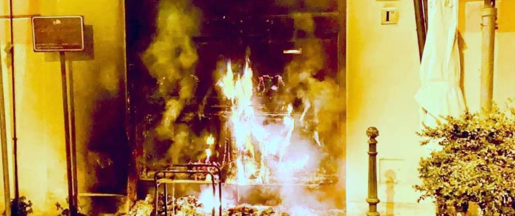 Le telecamere decisive per incastrare il piromane 