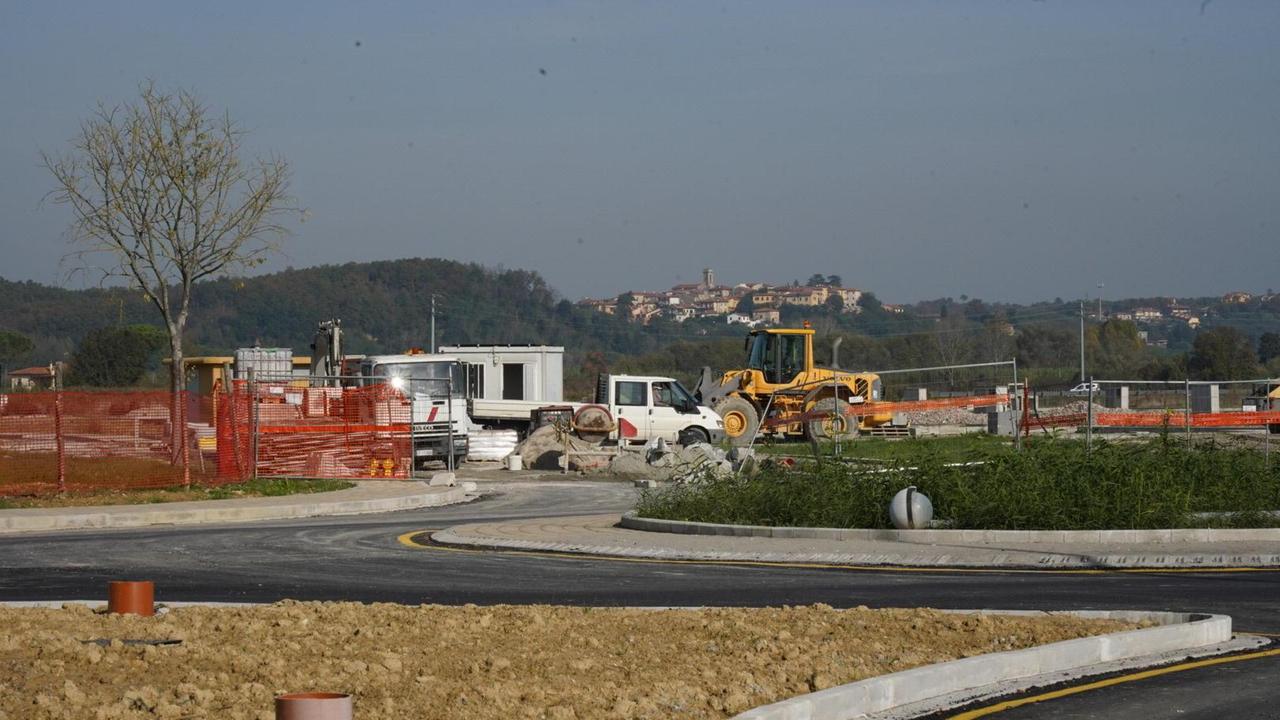 I lavori per la lottizzazione Green Park a Pontedera