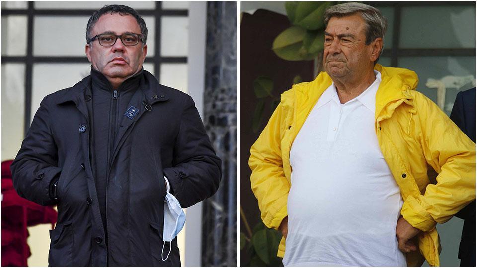 Giorgio Heller, oggi presidente del Livorno, ormai allo scontro completo con Aldo Spinelli (a destra) che vuole revocargli la carica