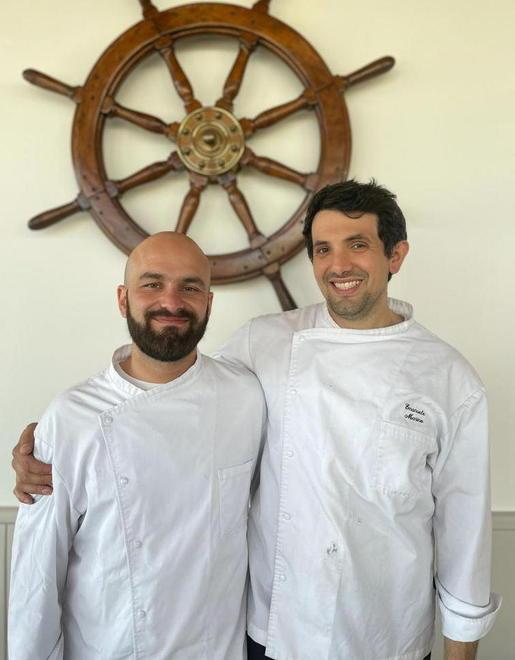 Alberto Edifizi e Emanuele Maria Marino, chef di «Salmastro bistrot»