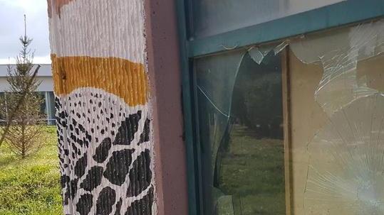 Vandali nella notte al bocciodromo di Cecina: sfondate sette vetrate