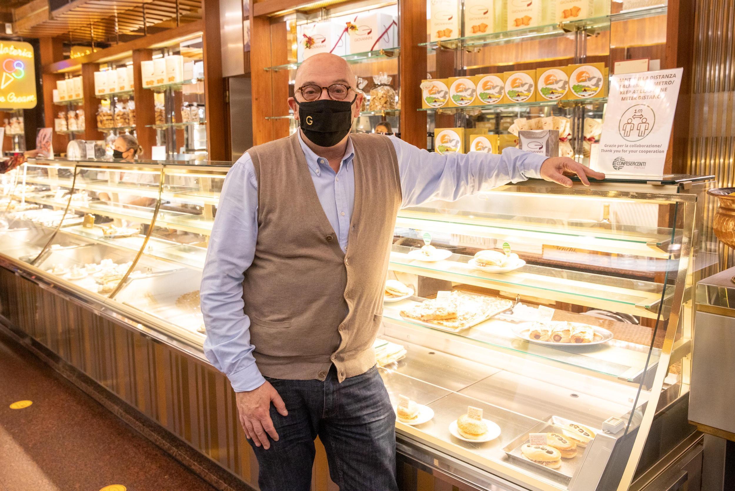 Giacomo Giovannini, titolare della omonima pasticceria di corso Matteotti (foto Nucci)