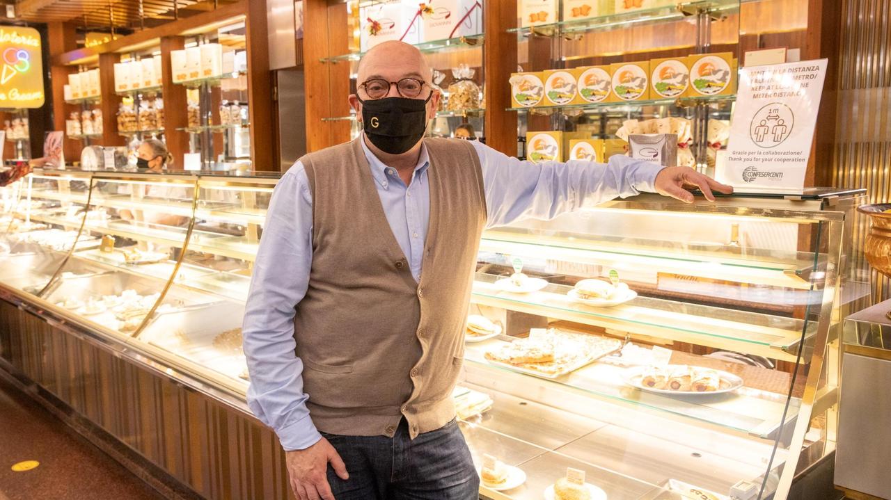 Giacomo Giovannini, titolare della omonima pasticceria di corso Matteotti (foto Nucci)