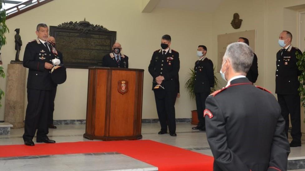 Visita del generale Burgio al comando provinciale