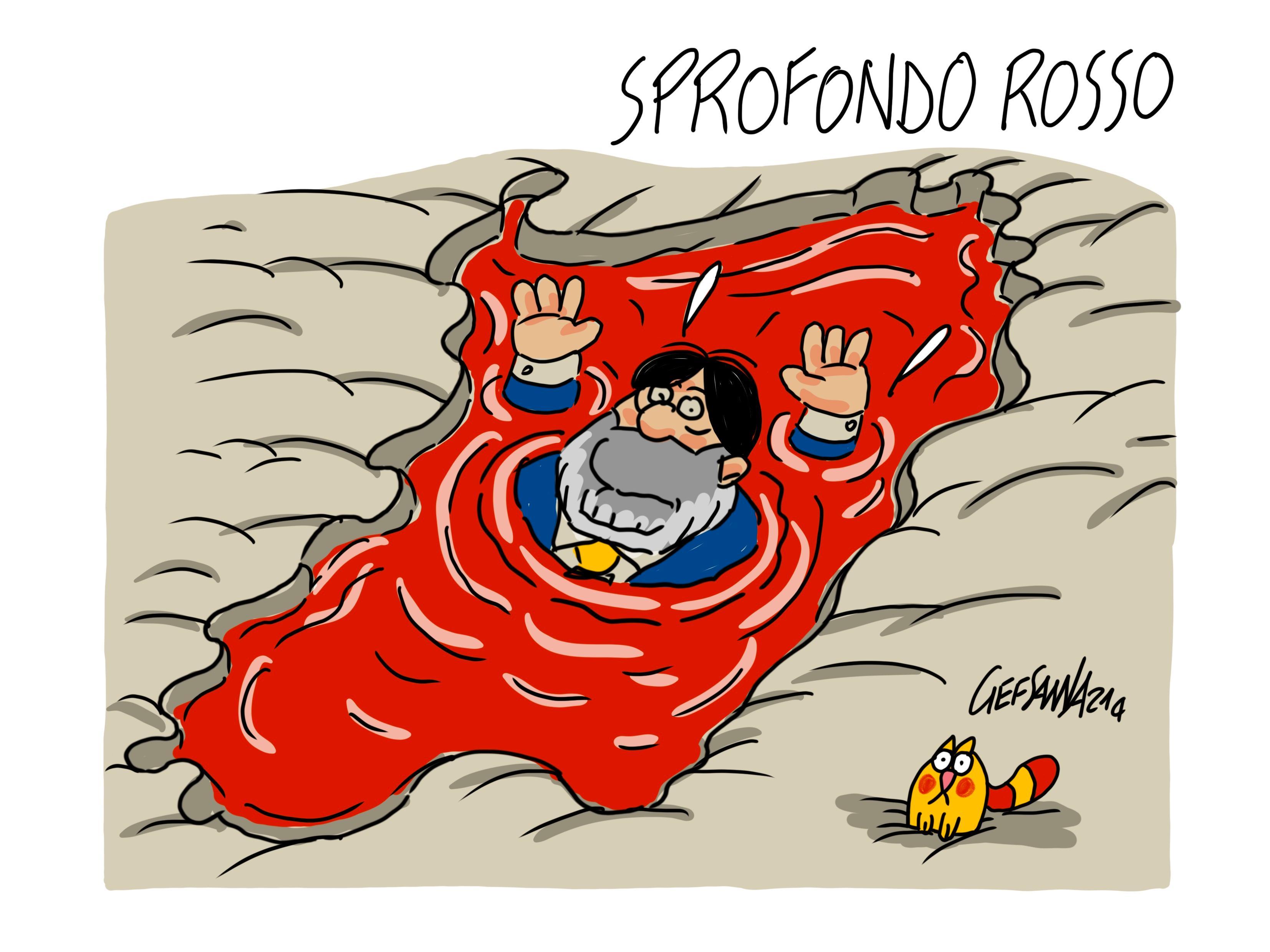 La vignetta di Gef: contagi alti, la Sardegna resta zona rossa