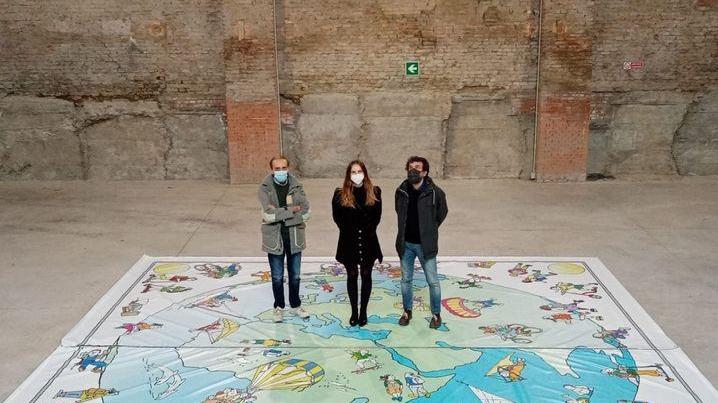 Mobilità sostenibile L’opera di Gualandi dedicata ai ragazzi