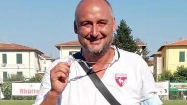 Gianni D’Addario in una foto sul campo dell’Arci calcio Salviano