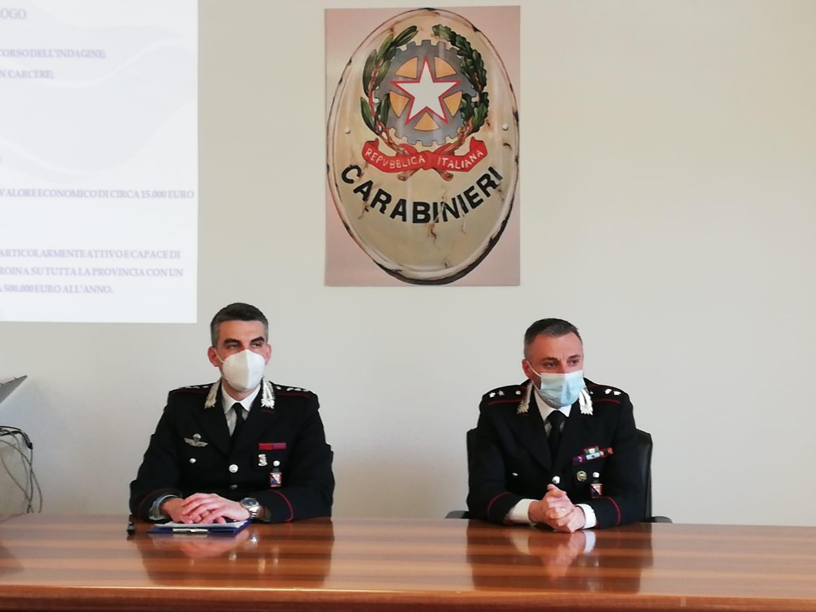 Il capitano Steven Noccioletti e il tenente Giovanni Vallefuoco