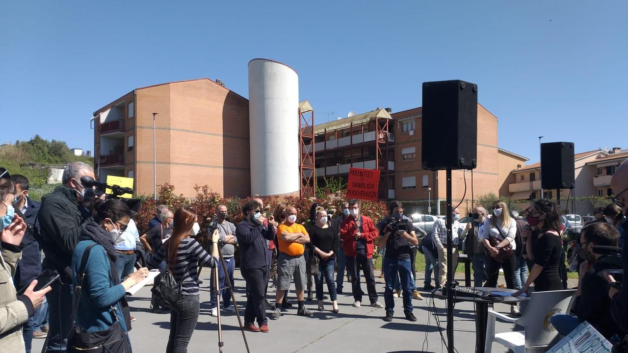 Un momento della manifestazione a Sant'Andrea