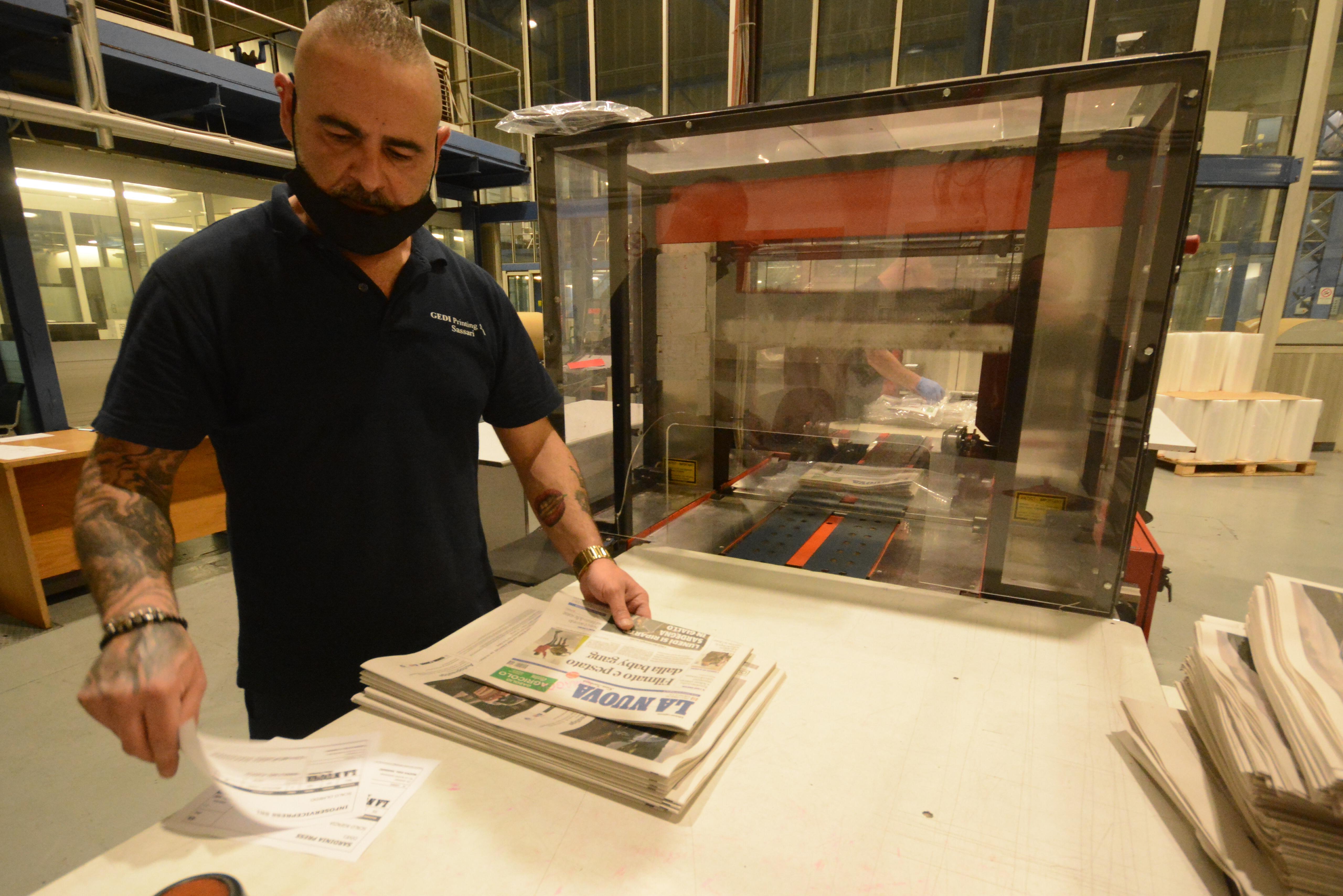 La tipografia della Nuova (foto Mauro Chessa)