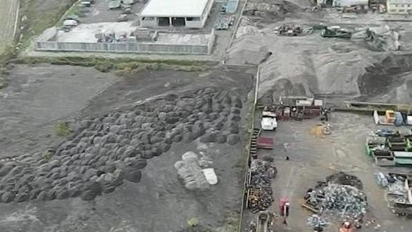 L’azienda di produzione di materiali riciclati Lerose a Gello di Pontedera
