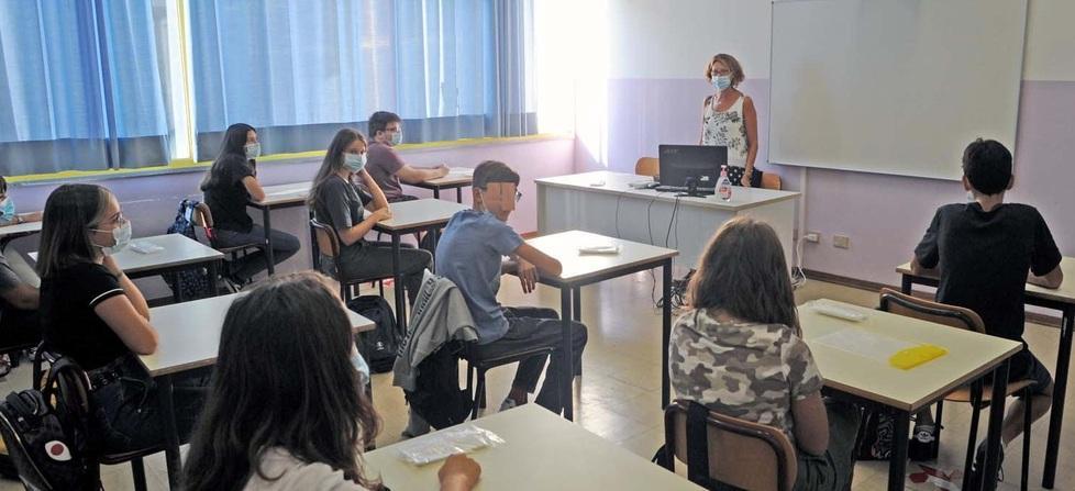 Alunni in classe (foto d'archivio)