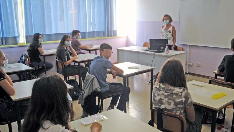 Alunni in classe (foto d'archivio)