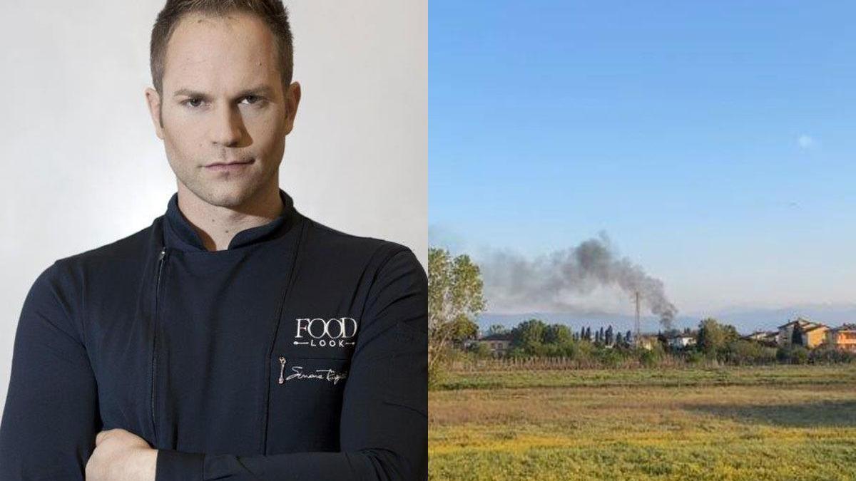 Divampa un incendio di plastiche, l’ira di chef Rugiati che posta il video sui social: "Non sono sterpaglie"