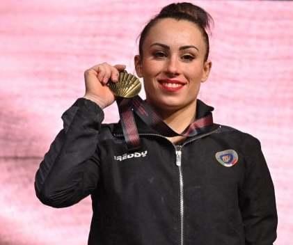 Vanessa Ferrari sul podio ai Campionati europei di ginnastica di Basilea
