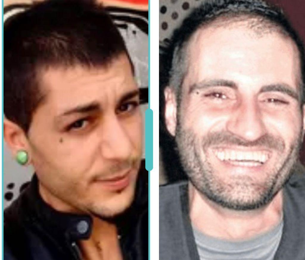 A sinistra Claudio Dettori, accusato del delitto e, a destra la vittima Antonio Fara