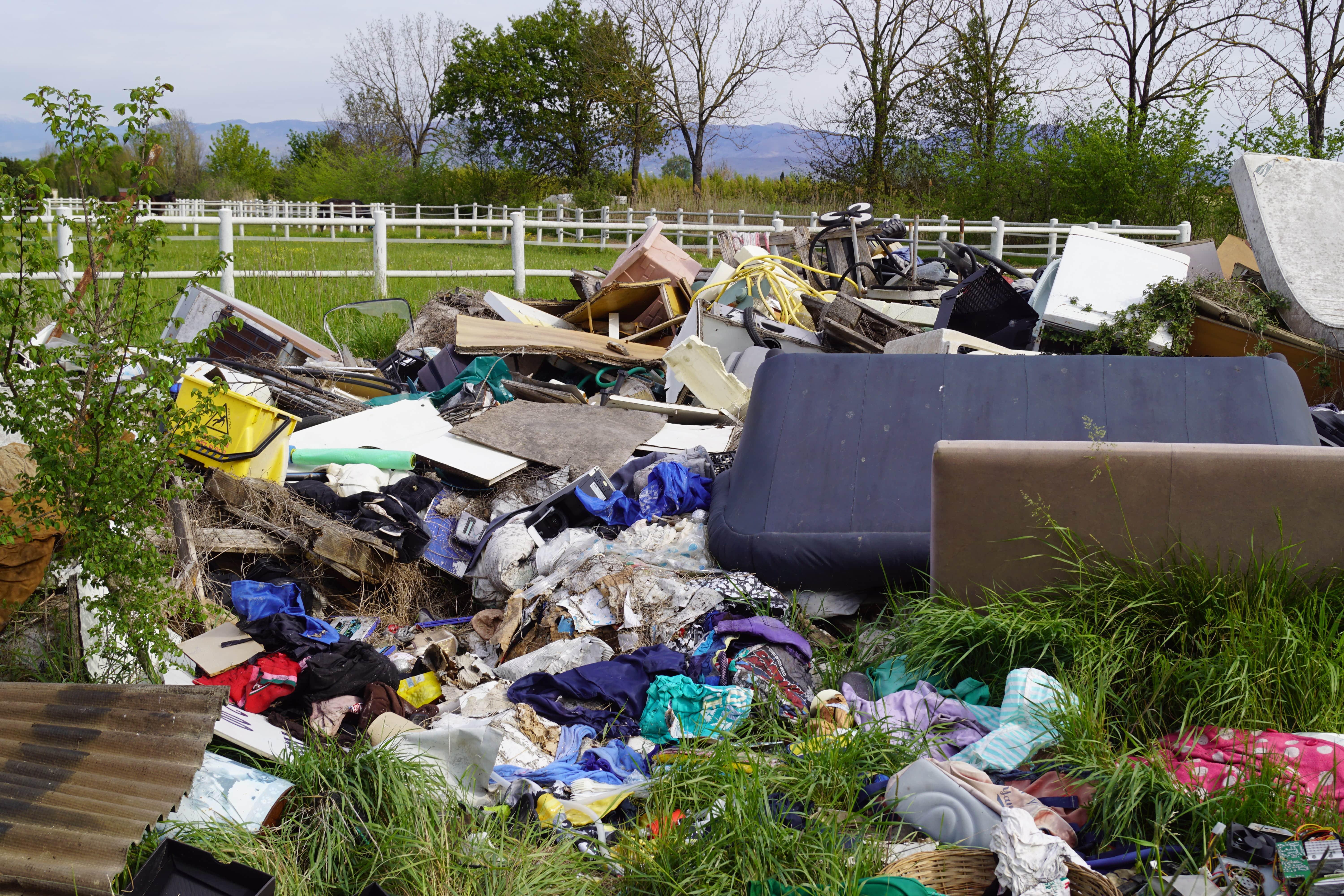 La discarica scoperta dalla polizia provinciale