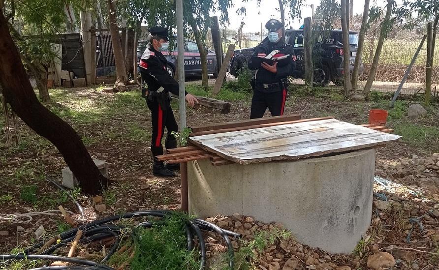 Il pozzo in cui è caduto l'uomo