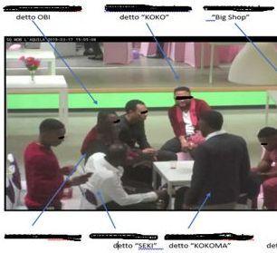 Un frame delle ripese delle forze dell'ordine