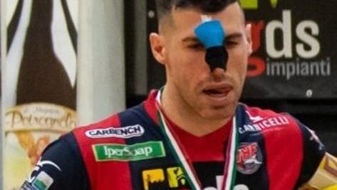 Motaran e il colpo al sopracciglio «Fasciato, ma volevo giocare»