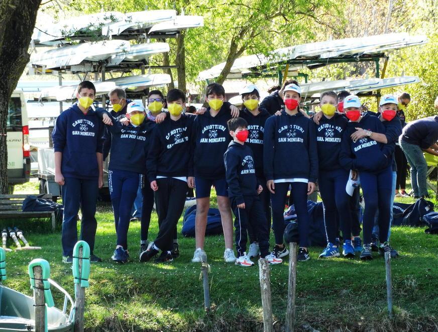 Pioggia di vittorie e medaglie per la Canottieri San Miniato 